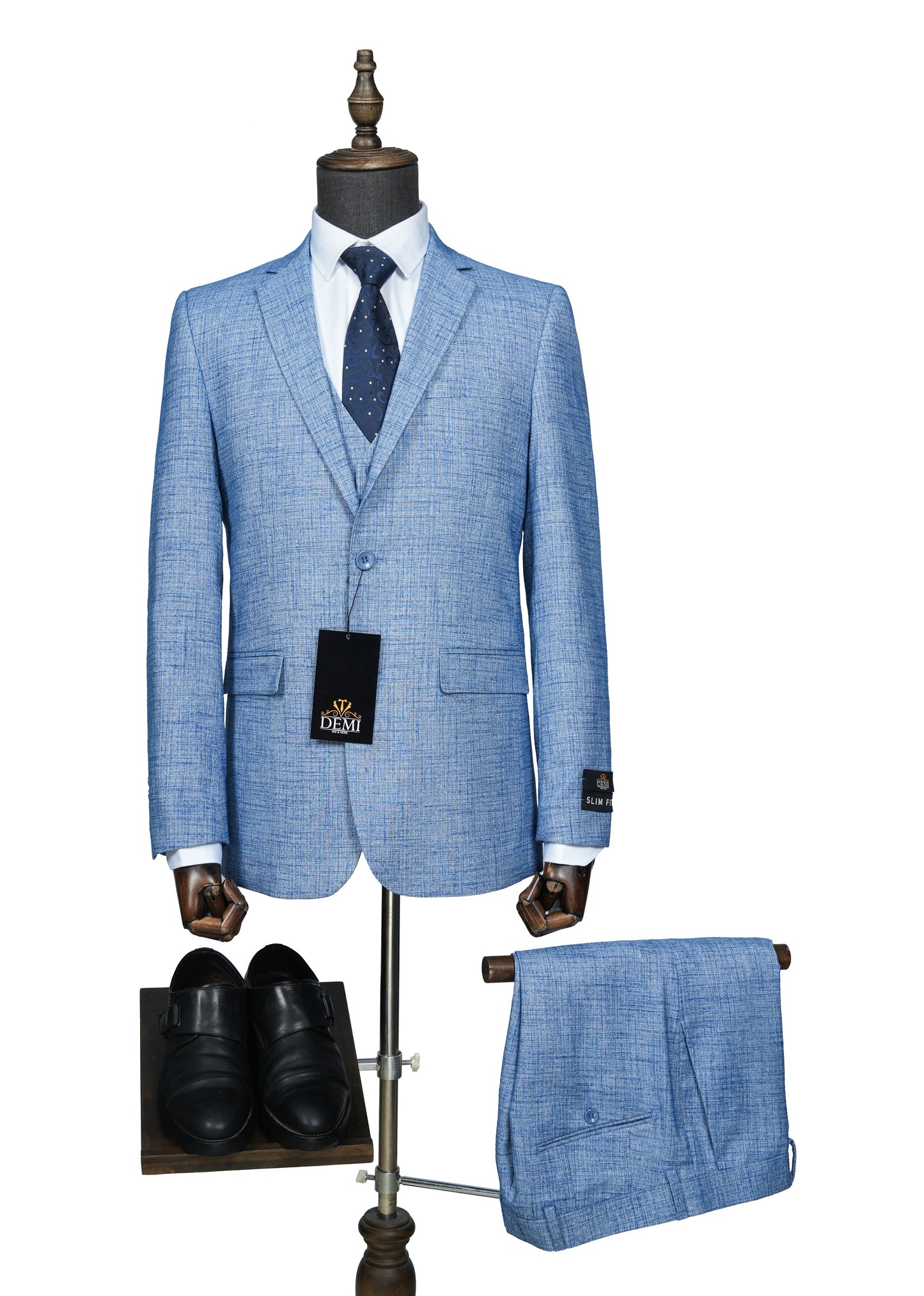 Sky Blue Slim Fit Suit