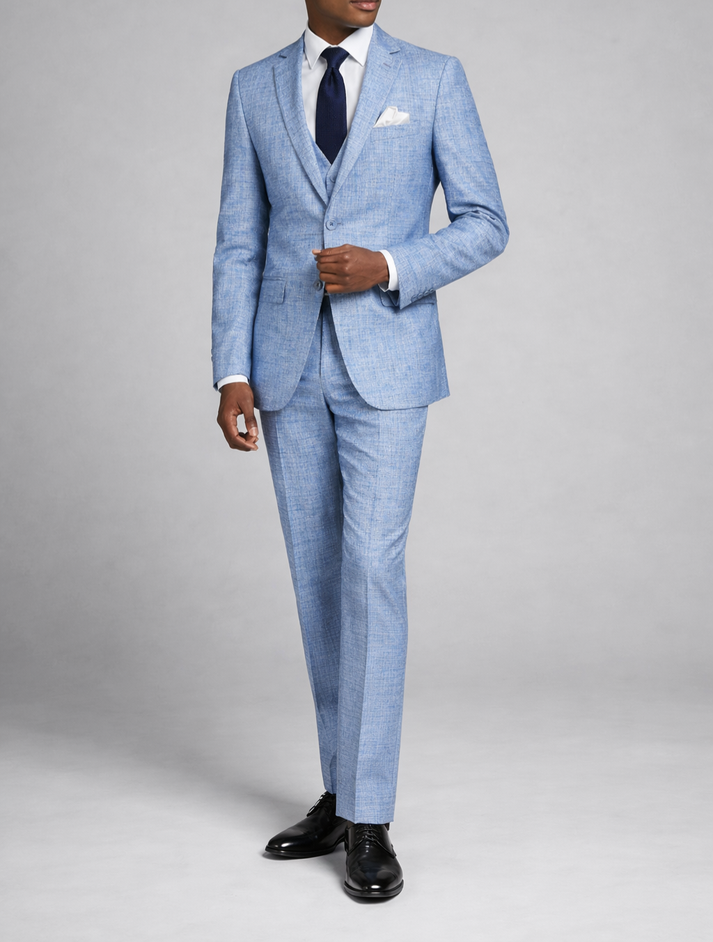 Sky Blue Slim Fit Suit